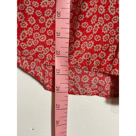 TRF Zara Floral Top Batwing Flutter Cropped Tie Waist Flirty Flowy Romantic M - Picture 9 of 14